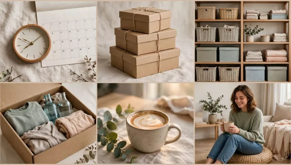 Conclusion: A small apartment can be decluttered in one weekend. 5 steps to storage donation habit